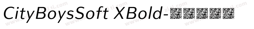 CityBoysSoft XBold字体转换
